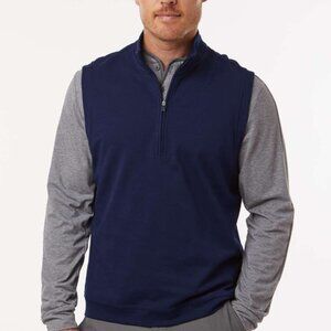 Adidas Men’s Golf Club Quarter Zip Vest A599 Lightweight Athletic Layer
